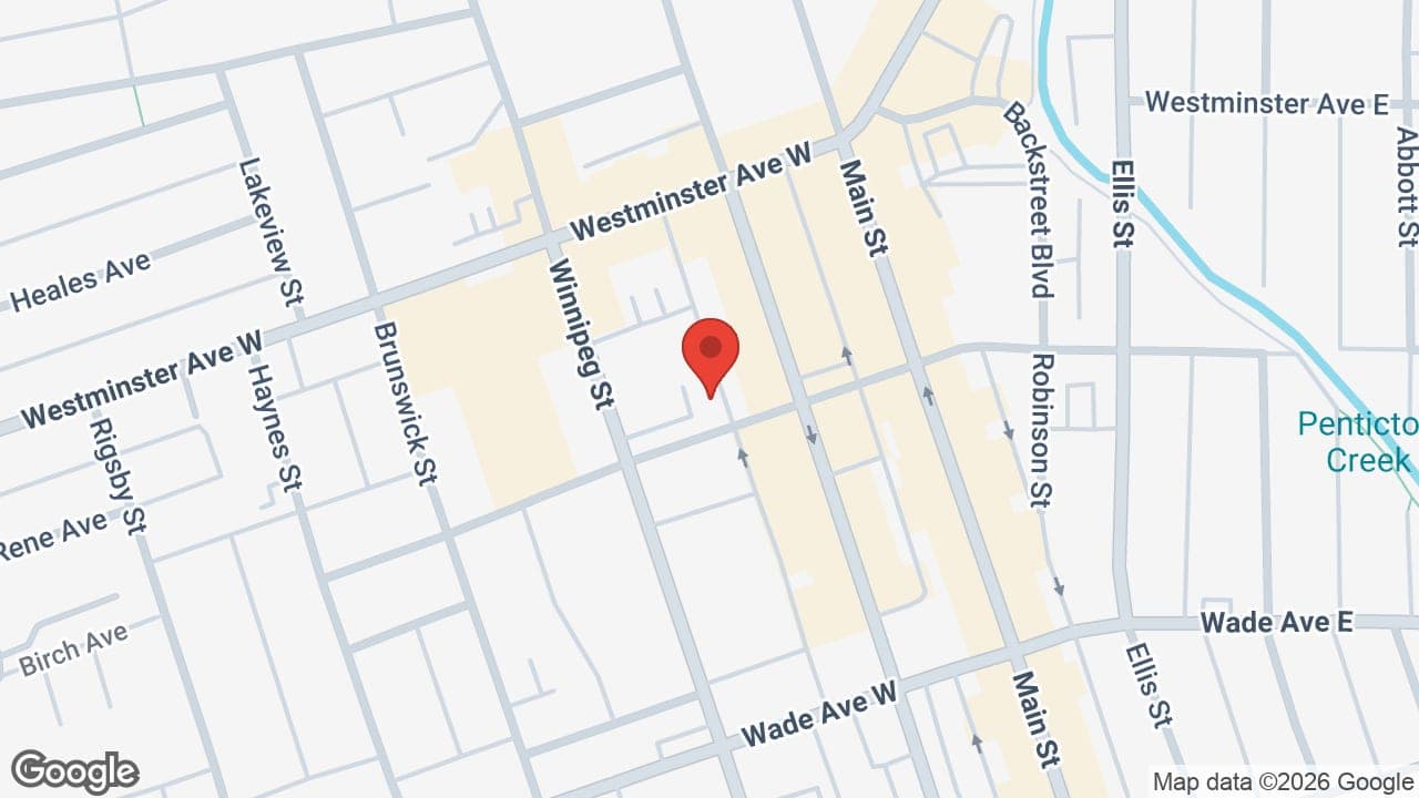 Map: Better Living Home Care Services Okanagan Valley, BC