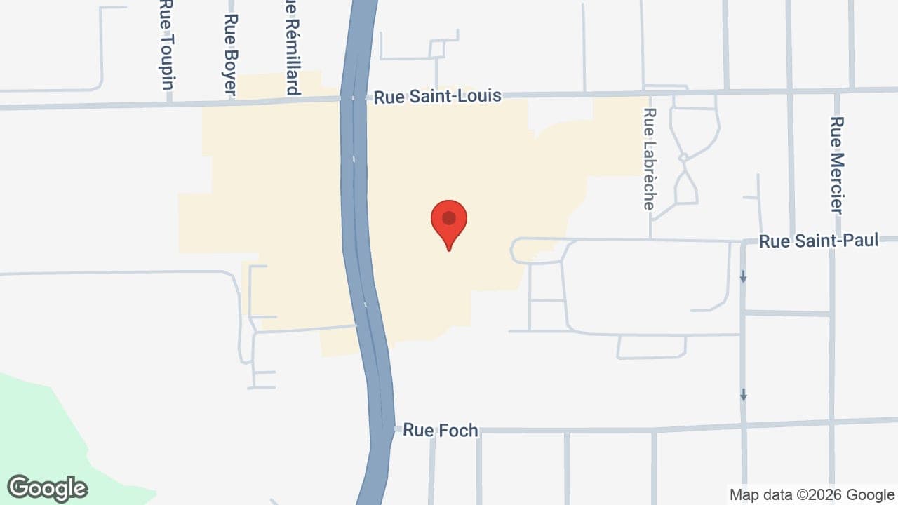 Map: Groupe Forget, Audioprothésistes (succursale St-Jean-sur-Richelieu)