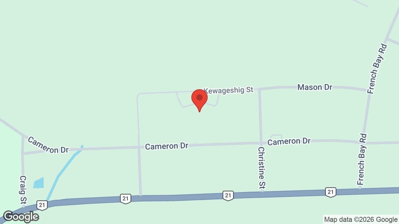 Map: Elders Lodge Saugeen First Nations