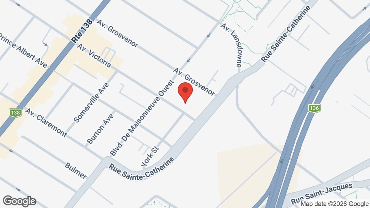 Map: Westmount Hearing Aid & Audioprothésiste Centre
