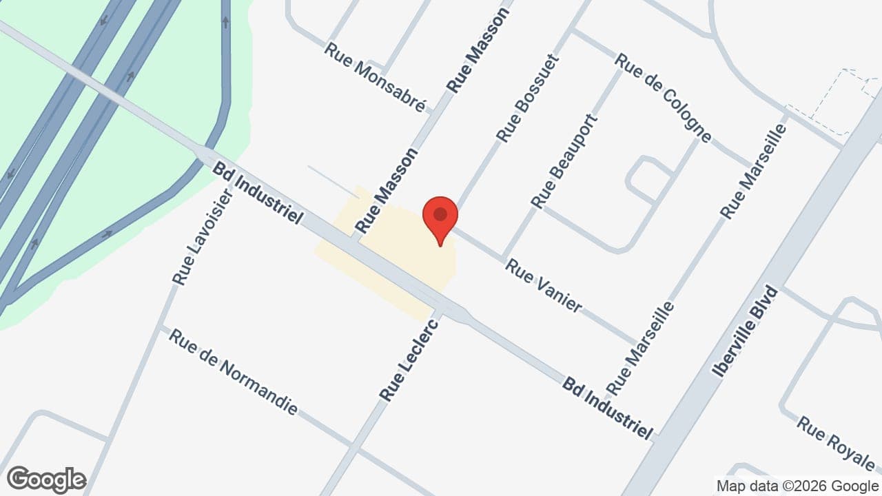 Map: Cathy Jodoin Denturologiste