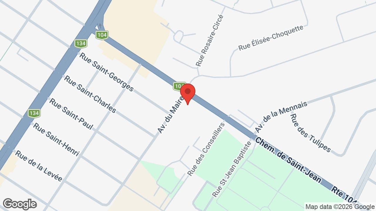 Map: Alain Robillard Denturologiste