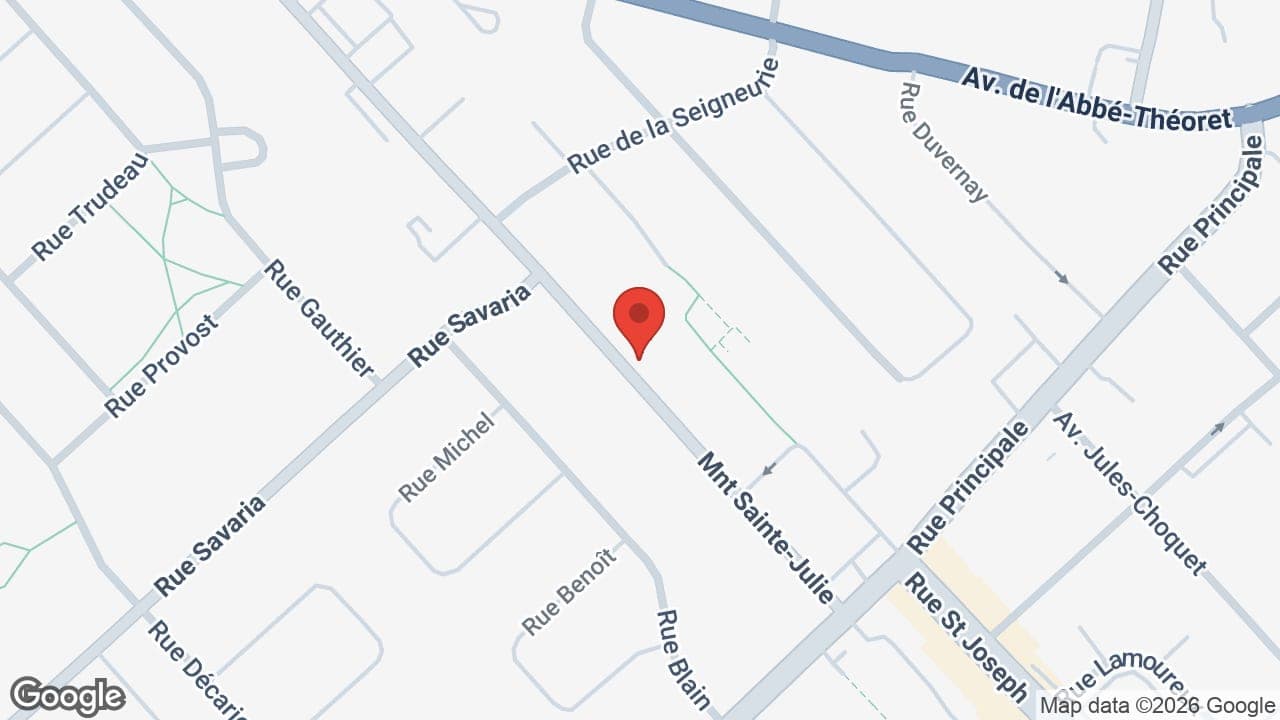 Map: L'Envolée C A B Ste-Julie