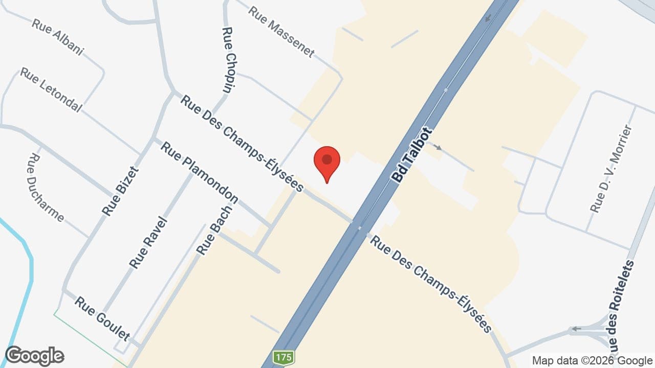 Map: Gaudette Jean Dr O D