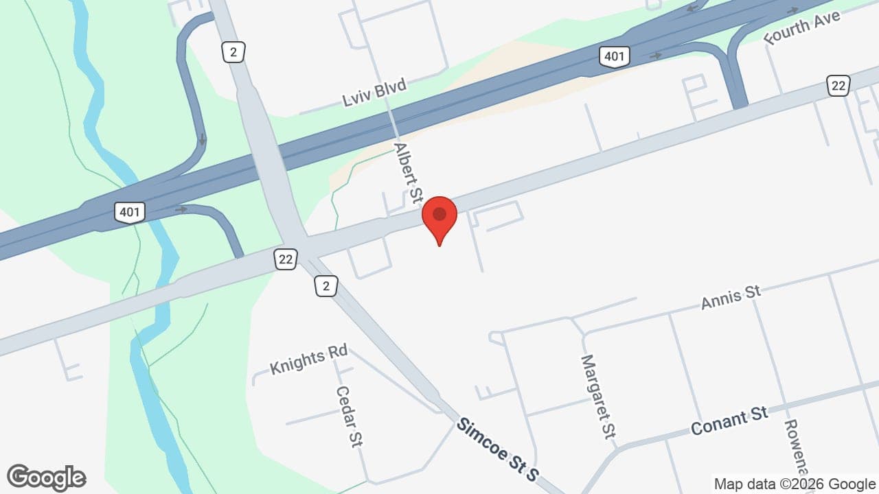 Map: Oshawa Wellness Centre
