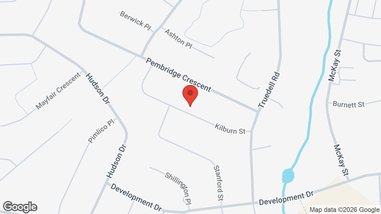 Map: Wozniak Home Physiotherapy