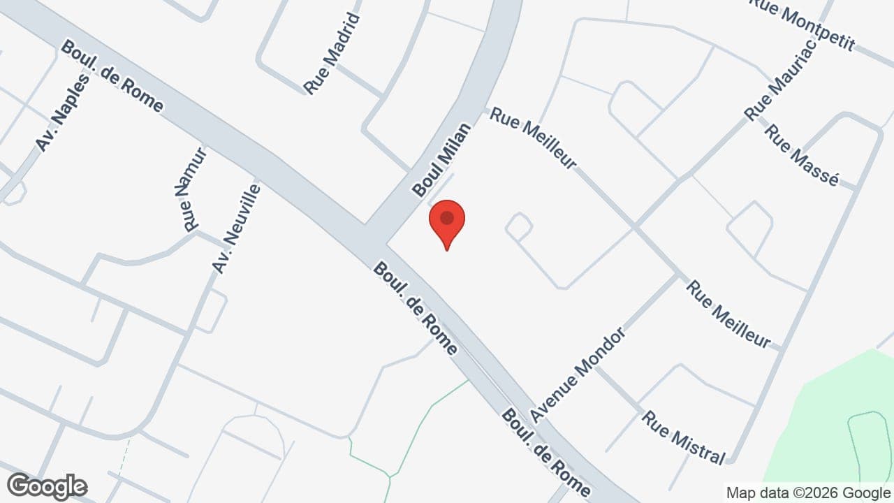 Map: Martin Lazure Denturologiste - Brossard