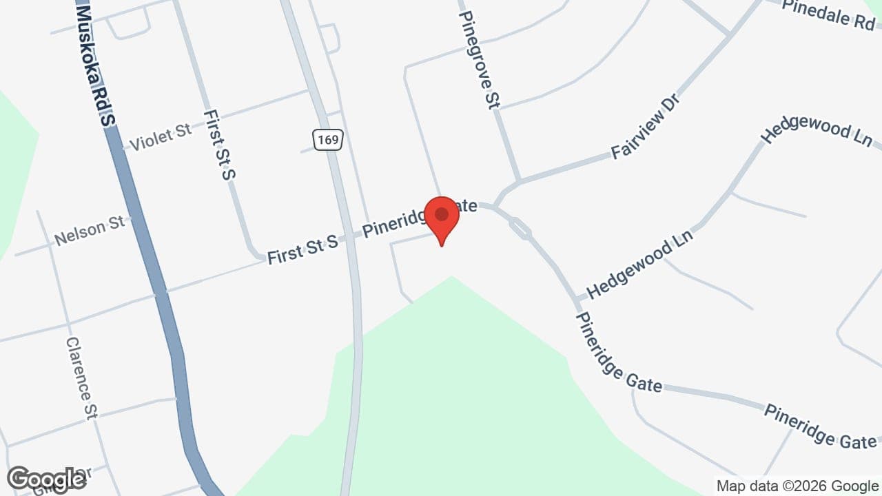 Map: Footcare of Muskoka