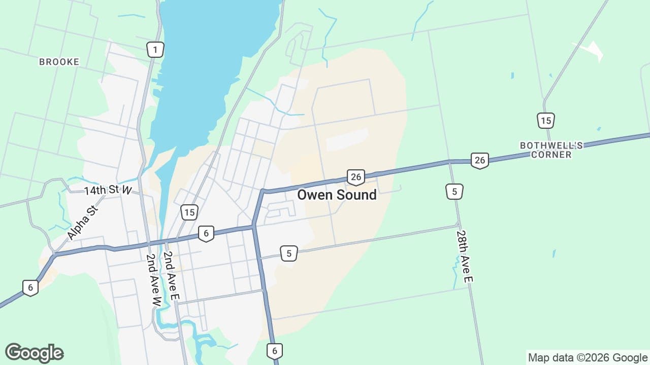Map: Owen Sound