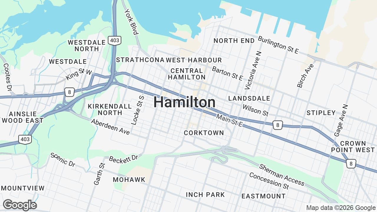 Map: Hamilton