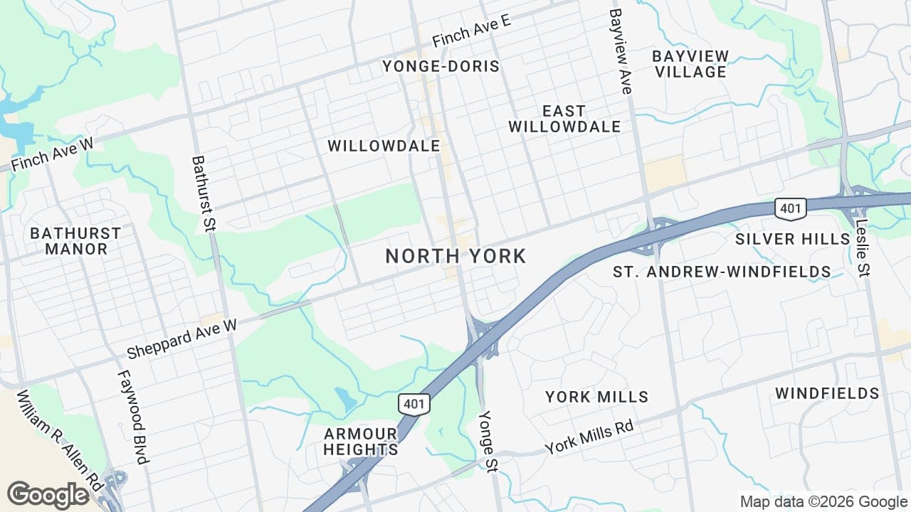 Map: North York