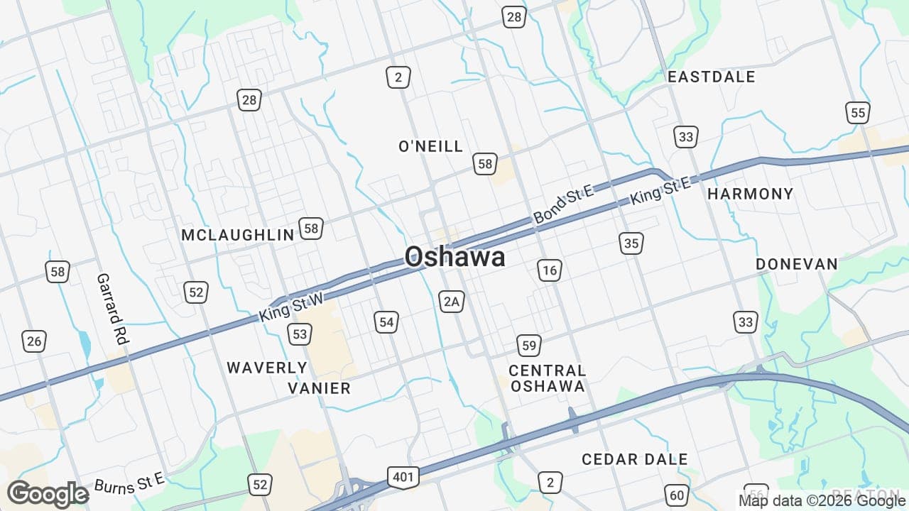 Map: Oshawa