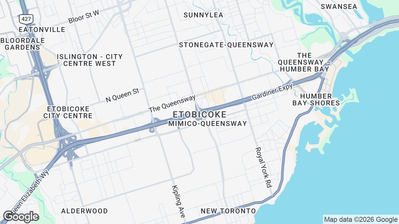 Map: Etobicoke