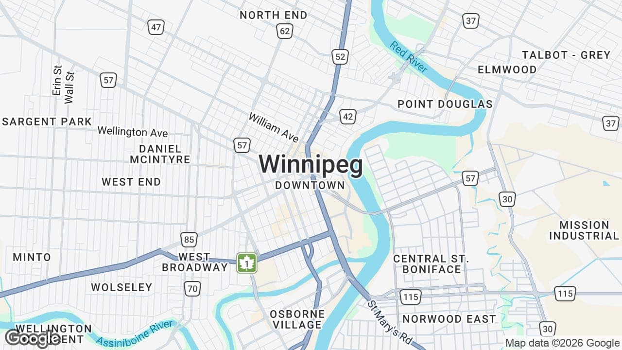 Map: Winnipeg