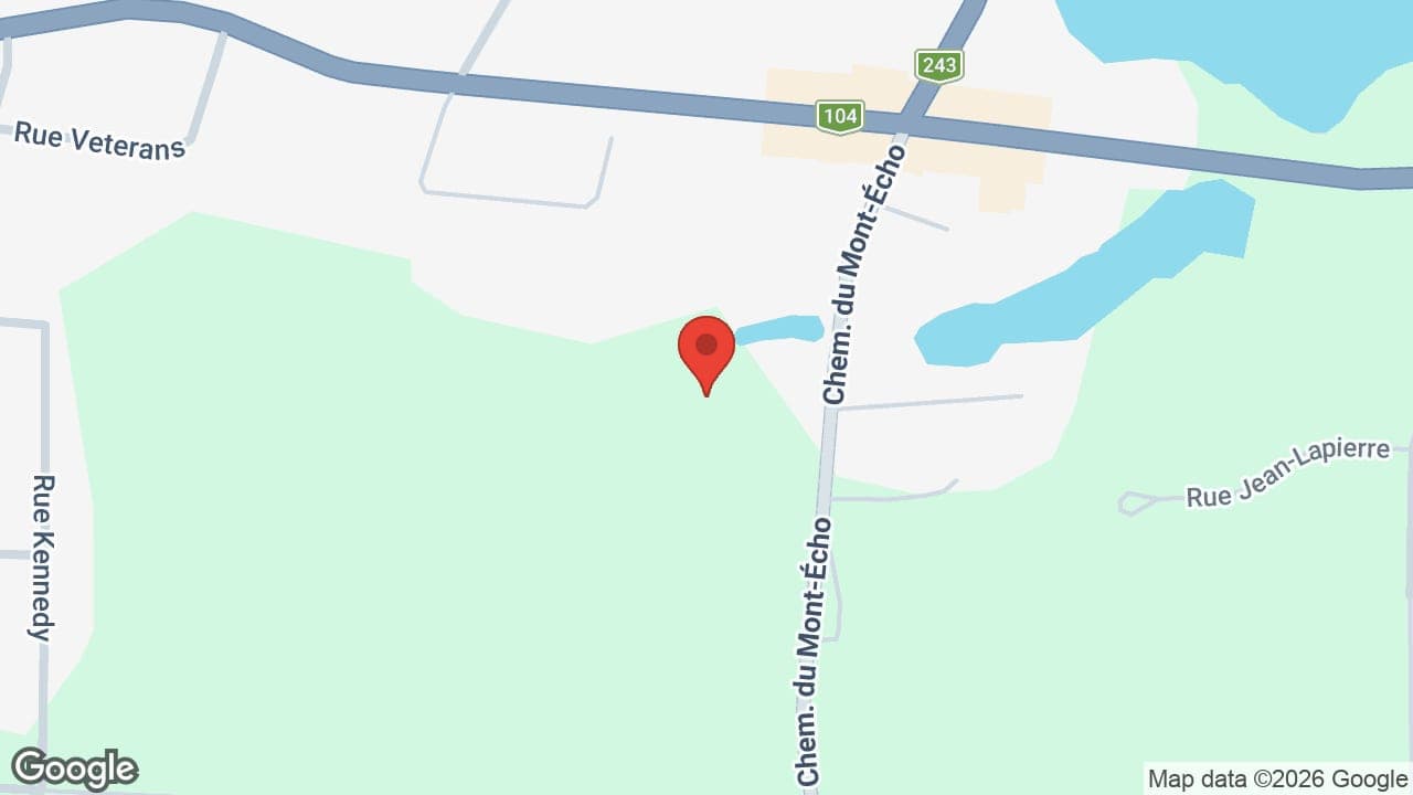 Map: Manoir Lac Brome