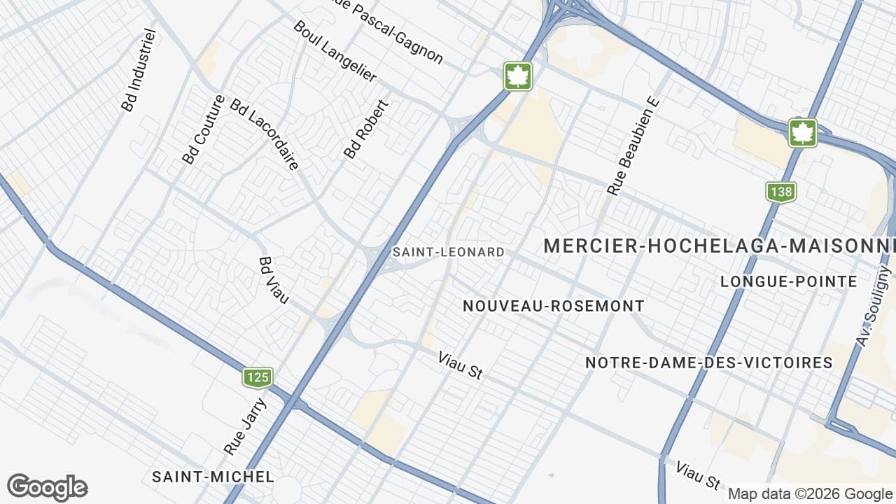 Map: Saint-Leonard