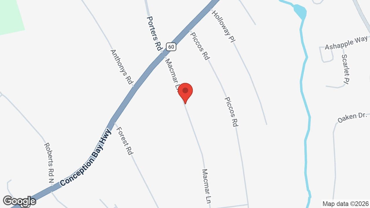 Map: Riverdale Villas, Kelligrews, NL