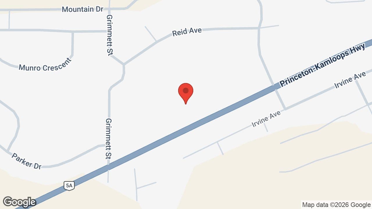 Map: Merritt & District Hospice Society