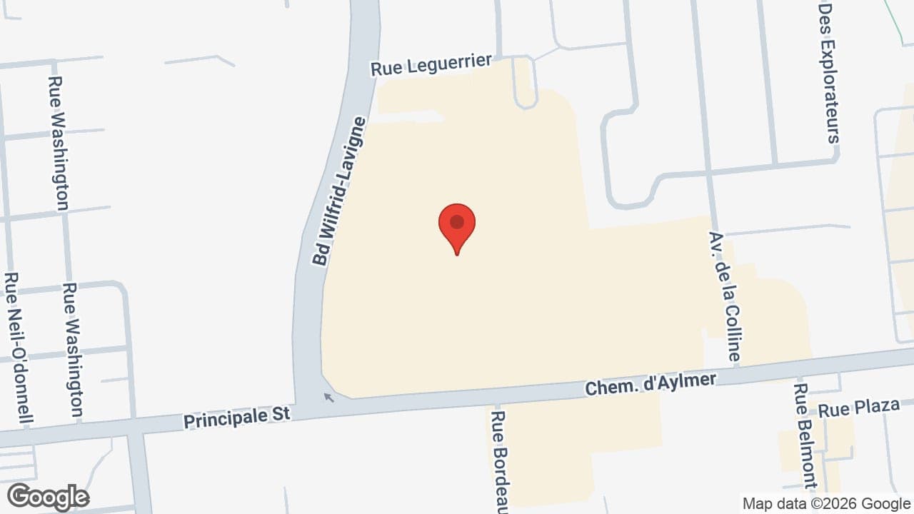 Map: Clinique d'audiologie de l'Outaouais - Aylmer