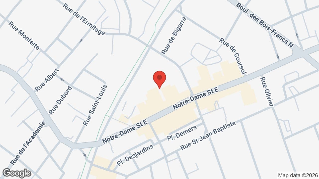 Map: Audiologiste Marie-Eve Lessard