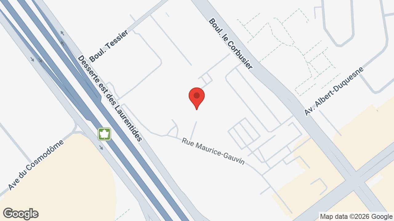 Map: Gaudreault Rhéaume Audioprothésistes