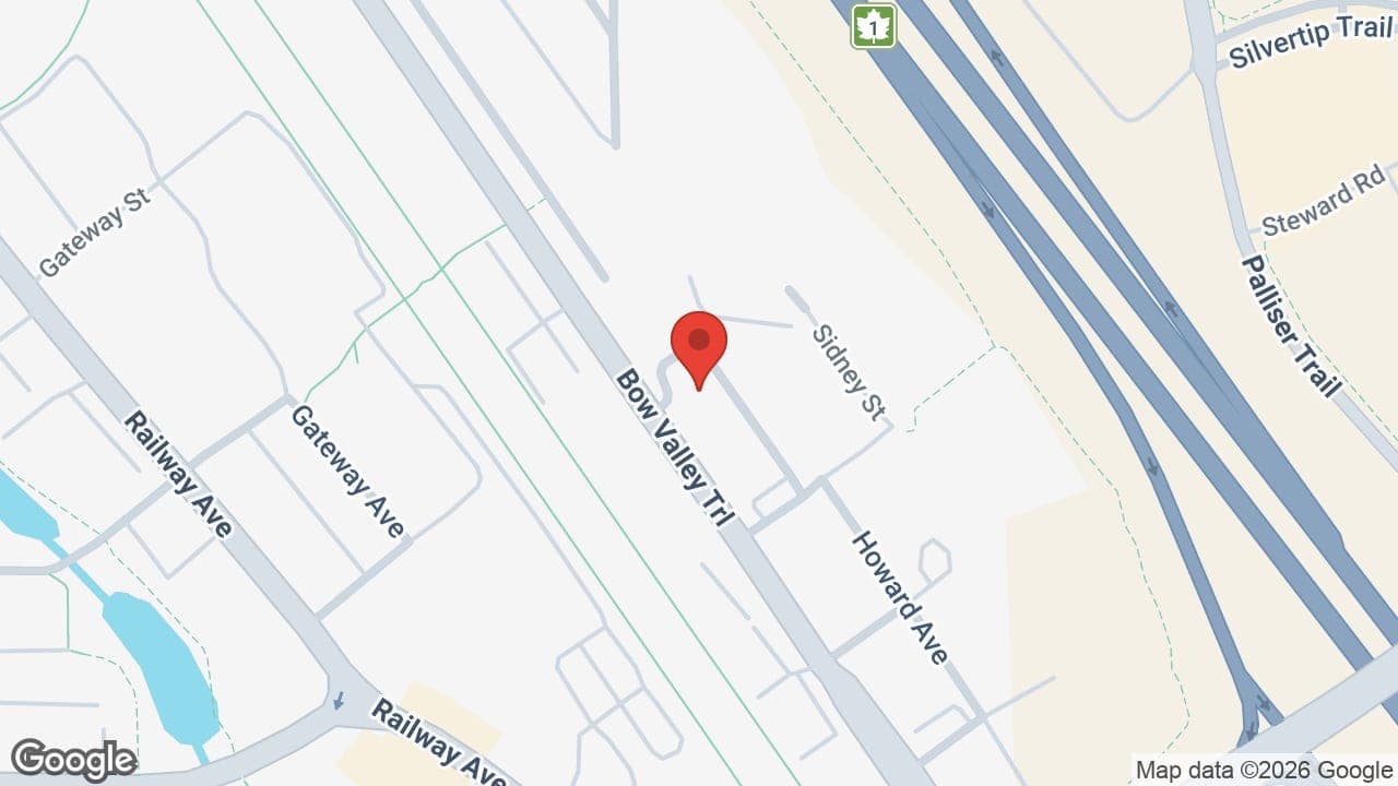 Map: Canmore Hearing Centre