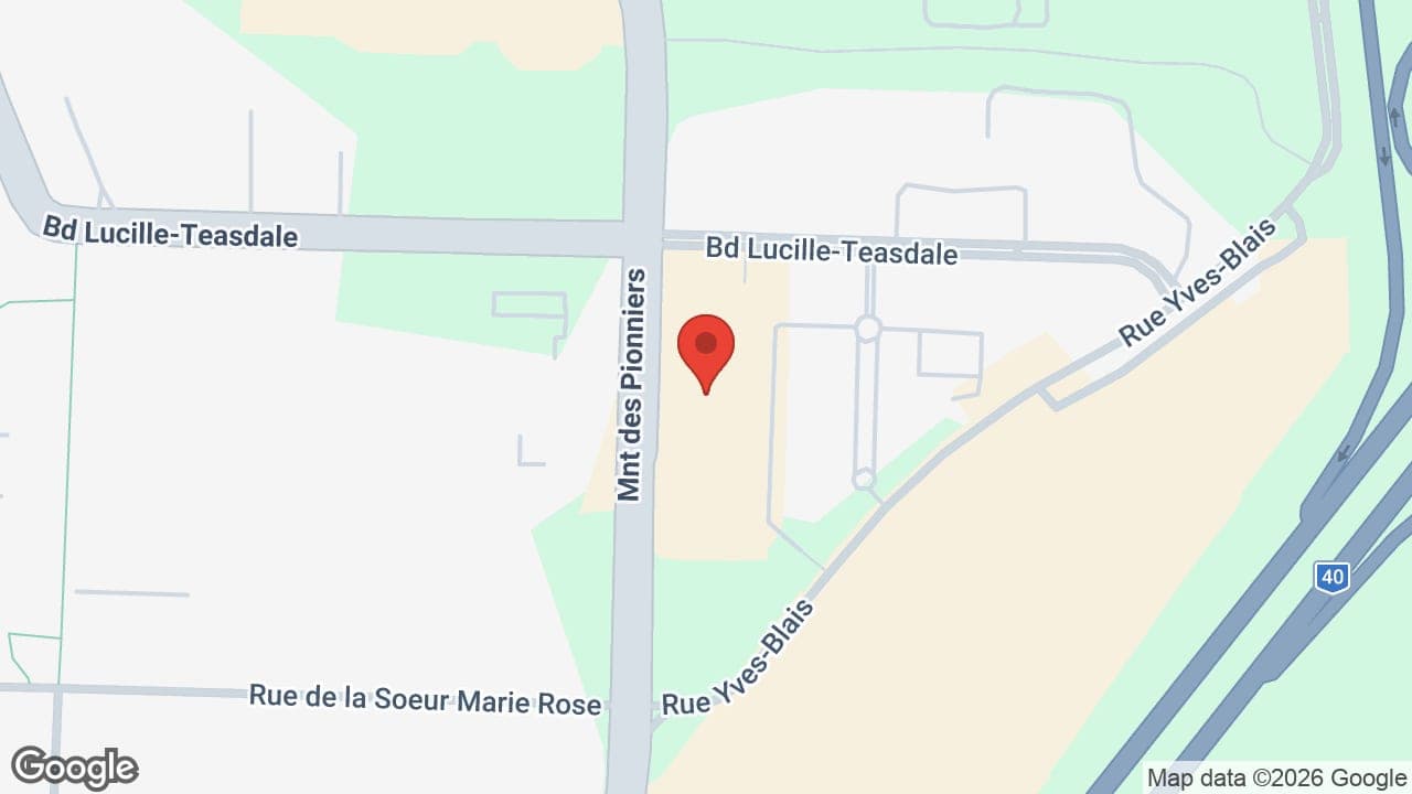 Map: Groupe Forget, Audioprothésistes (succursale Lachenaie - Terrebonne)