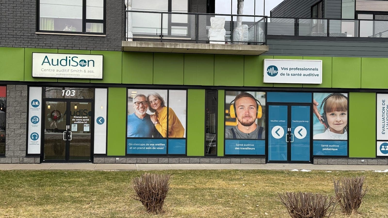 AudiSon Saint-Nicolas - Centre auditif Smith et associés, audioprothésistes (photo: Antoine Côté, via Google)