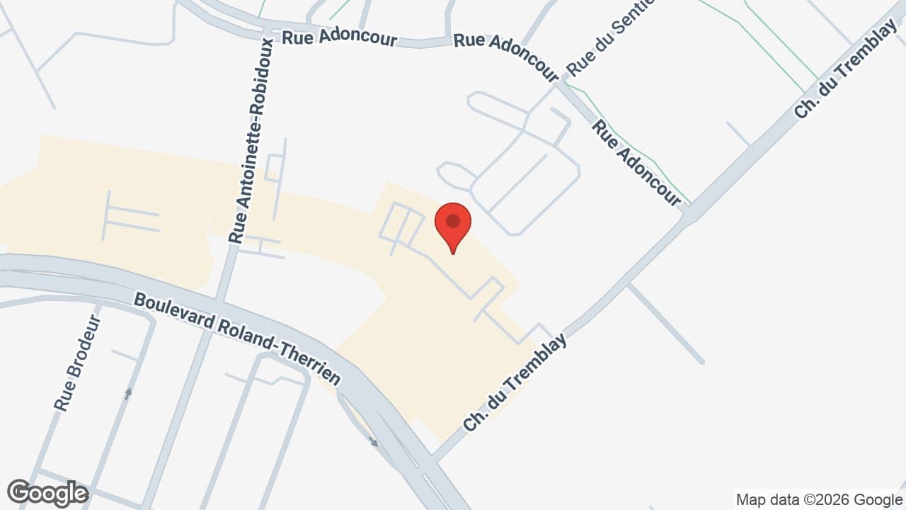 Map: Groupe Forget, Audioprothésistes (succursale chemin du Tremblay - Longueuil)