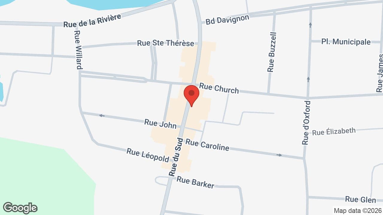 Map: Polyclinique de l'Oreille (succursale Cowansville)