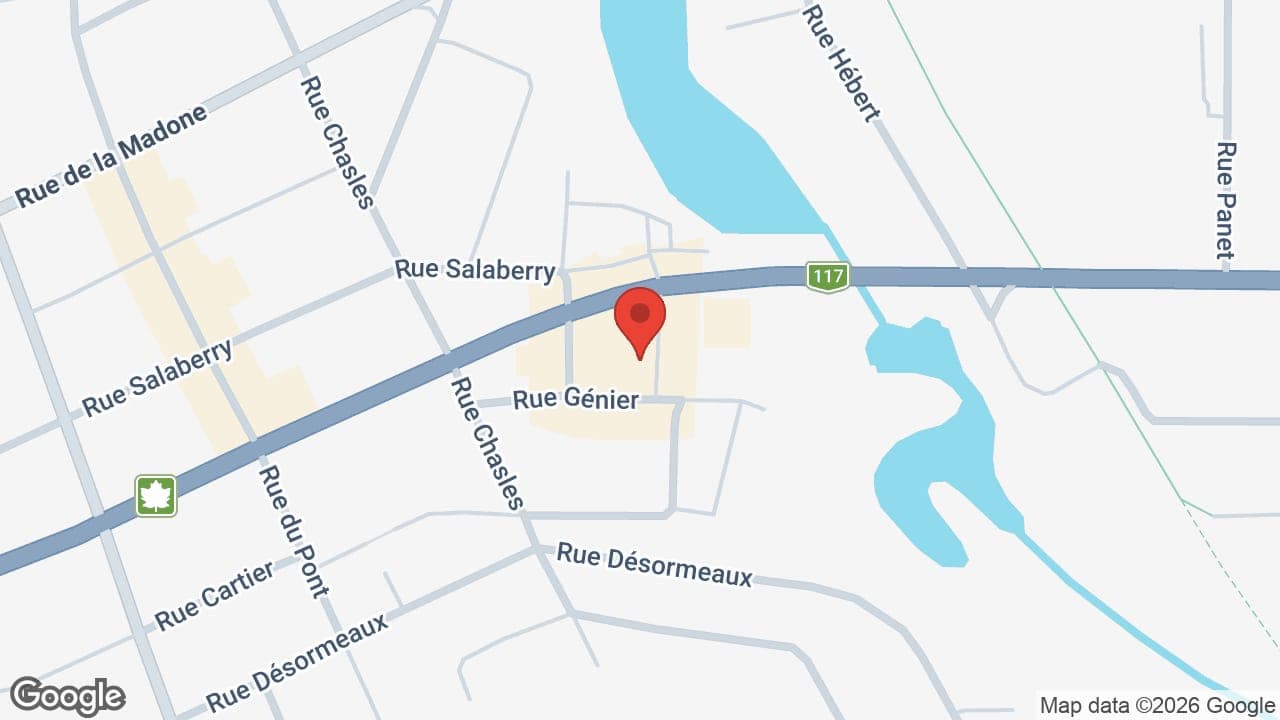 Map: Groupe Forget, Audioprothésistes (succursale Mont-Laurier)