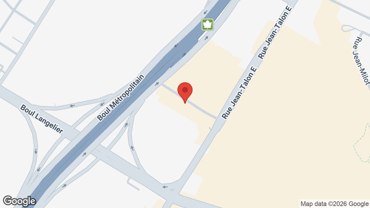 Map: Groupe Forget, Audioprothésistes (succursale Jean-Talon - St-Léonard)