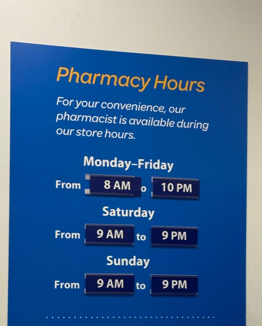 Walmart Pharmacy (photo: Steve Joseph, via Google)
