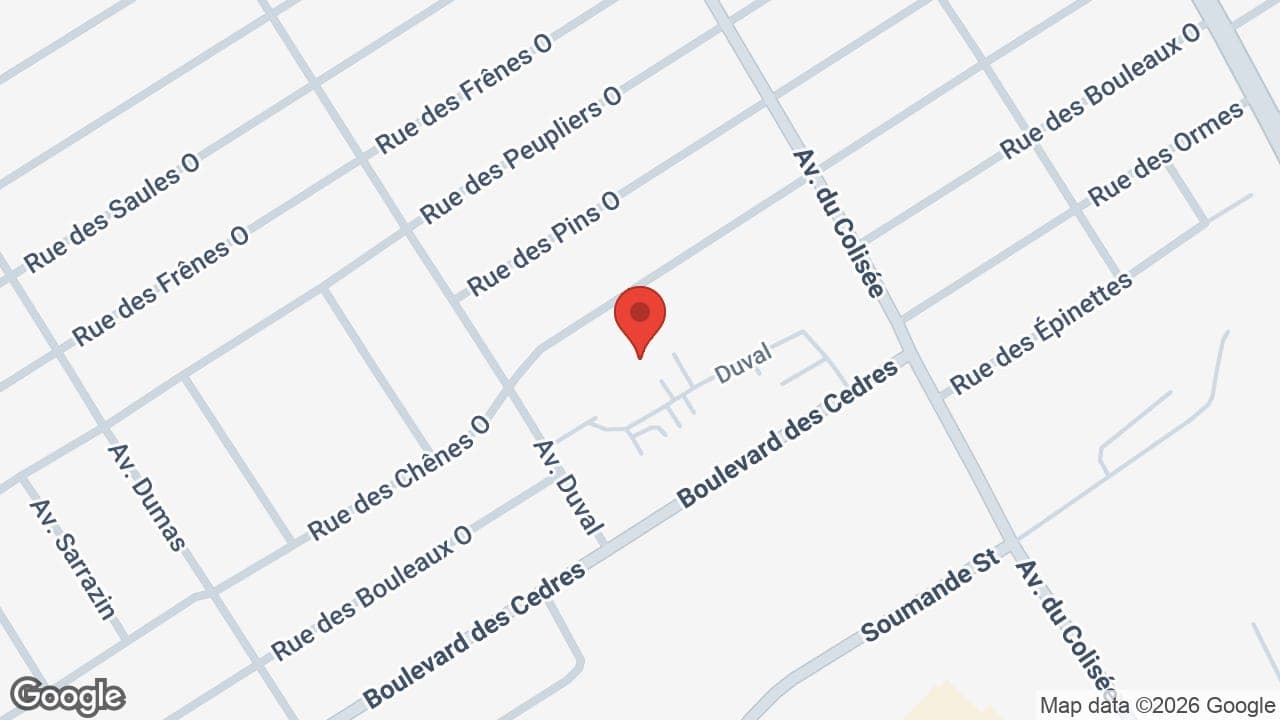 Map: Fortin Diane Denturologiste