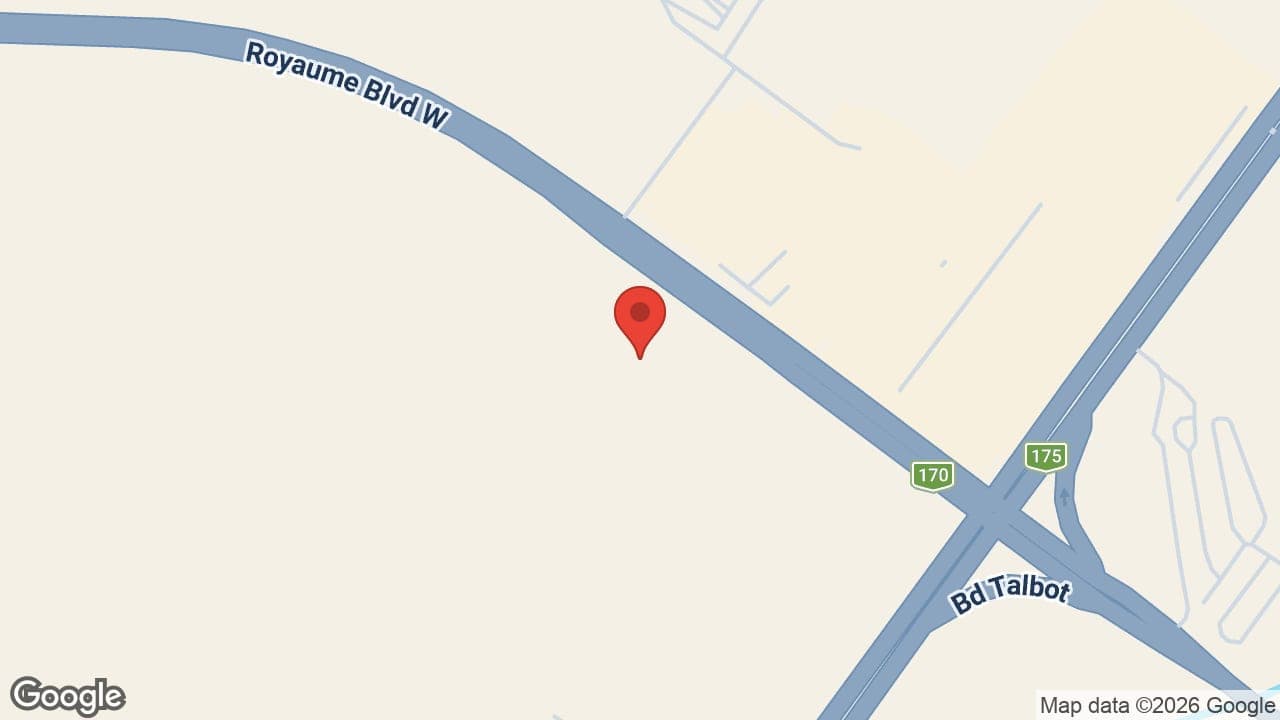 Map: Clinique de physiothérapie Sévigny-Otis Complexe l’Axe