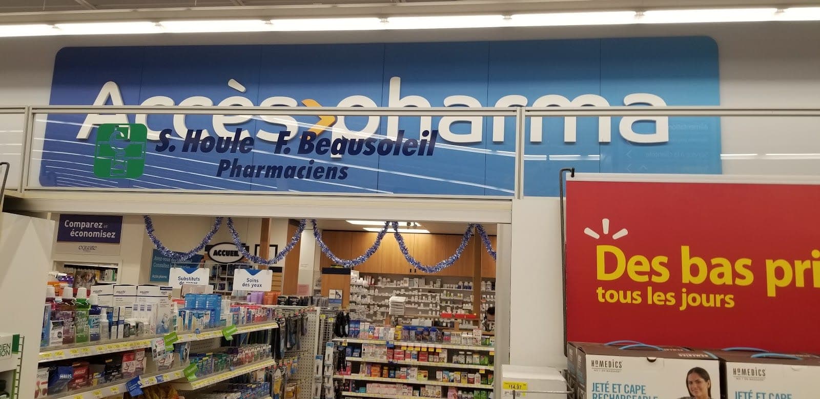 Accès pharma - Pharmacie S. Houle & F. Beausoleil (affiliée à) (photo: Frédéric Guay, via Google)