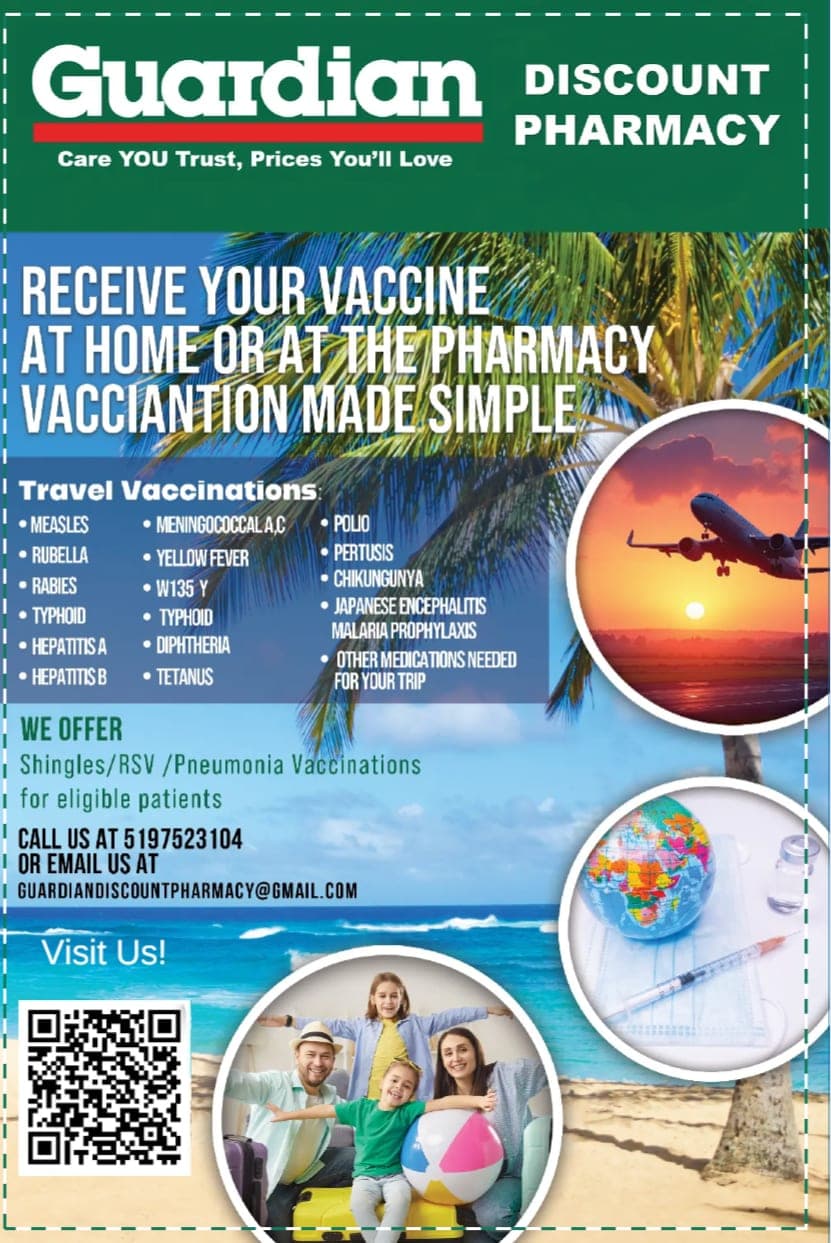 Guardian Discount Pharmacy& Compounding& Travel clinic (photo: Guardian Discount Pharmacy& Compounding& Travel clinic, via Google)