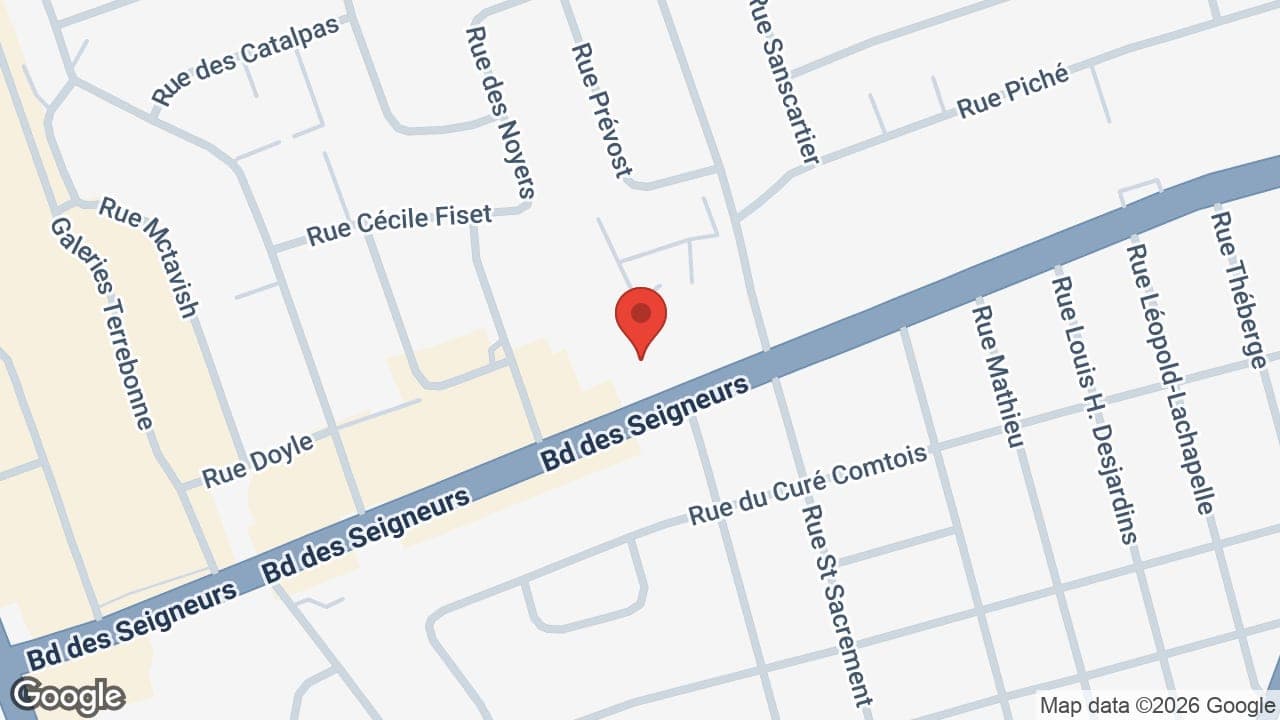 Map: Physio Pro Terrebonne