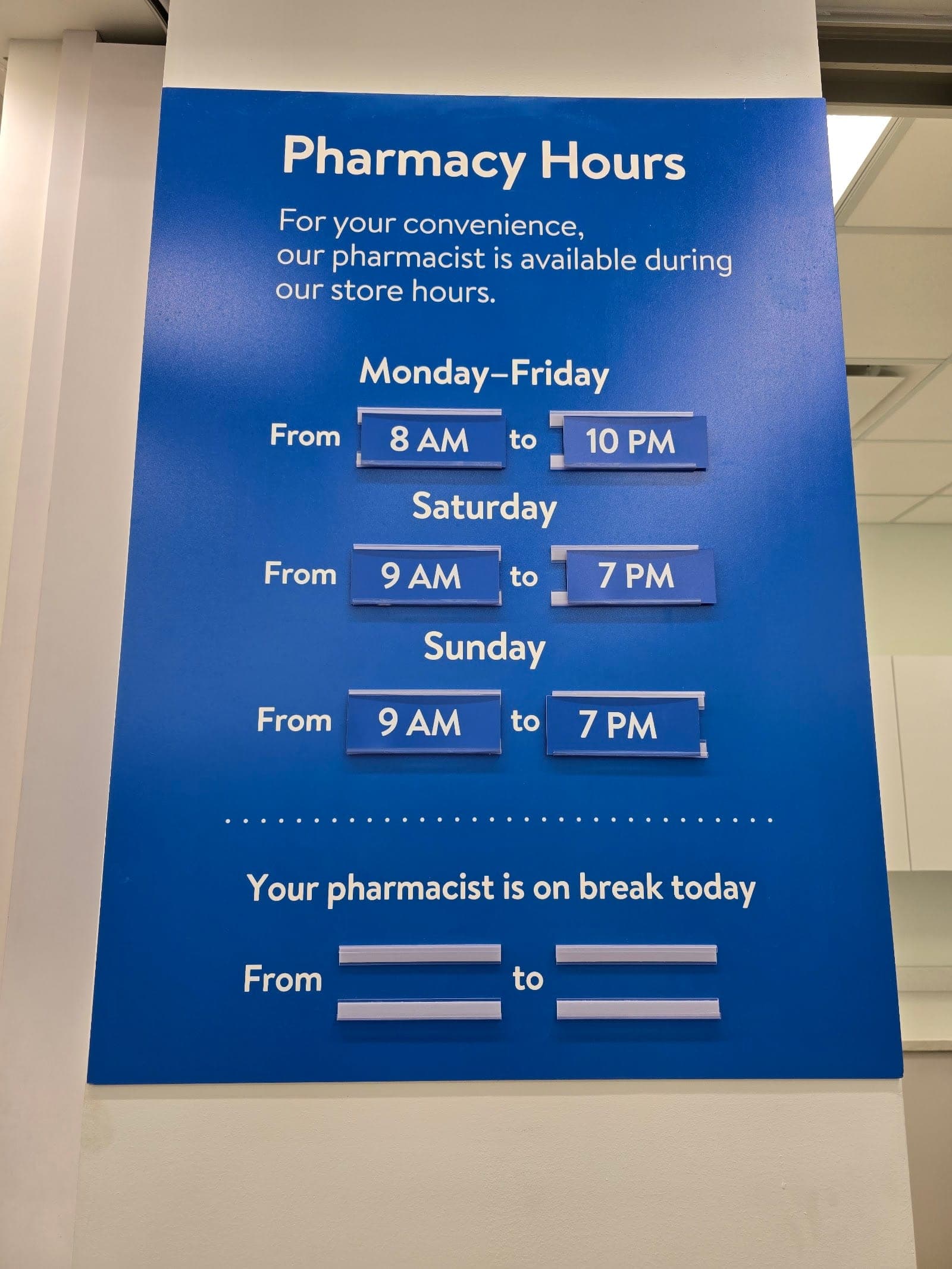 Walmart Pharmacy (photo: Sarah Robert, via Google)