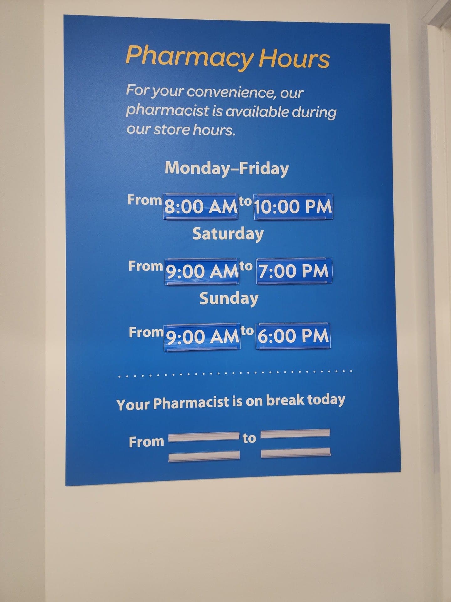 Walmart Pharmacy (photo: theresa odoh, via Google)