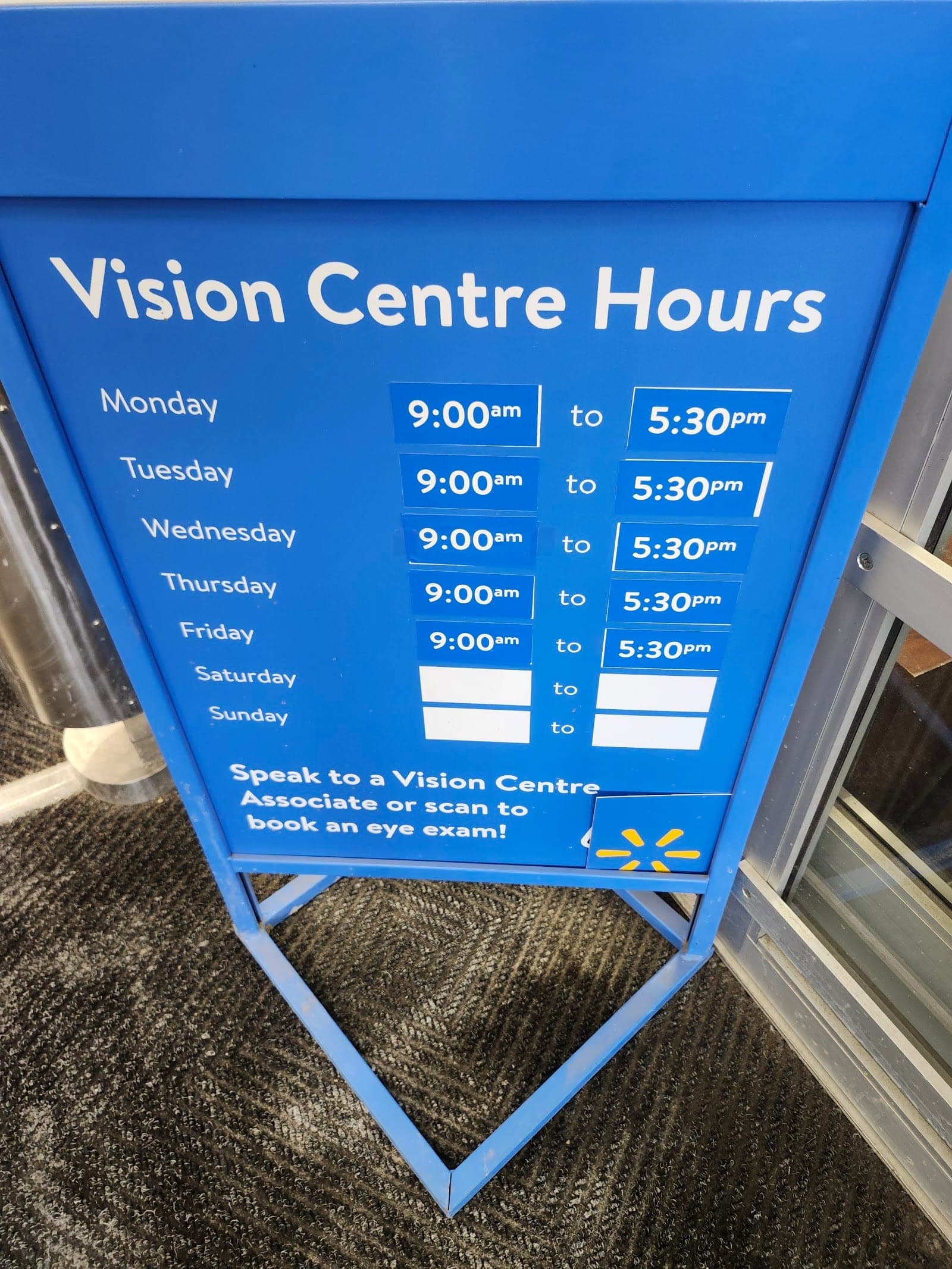 Walmart Vision Centre (photo: Terra-Lynn Brick, via Google)
