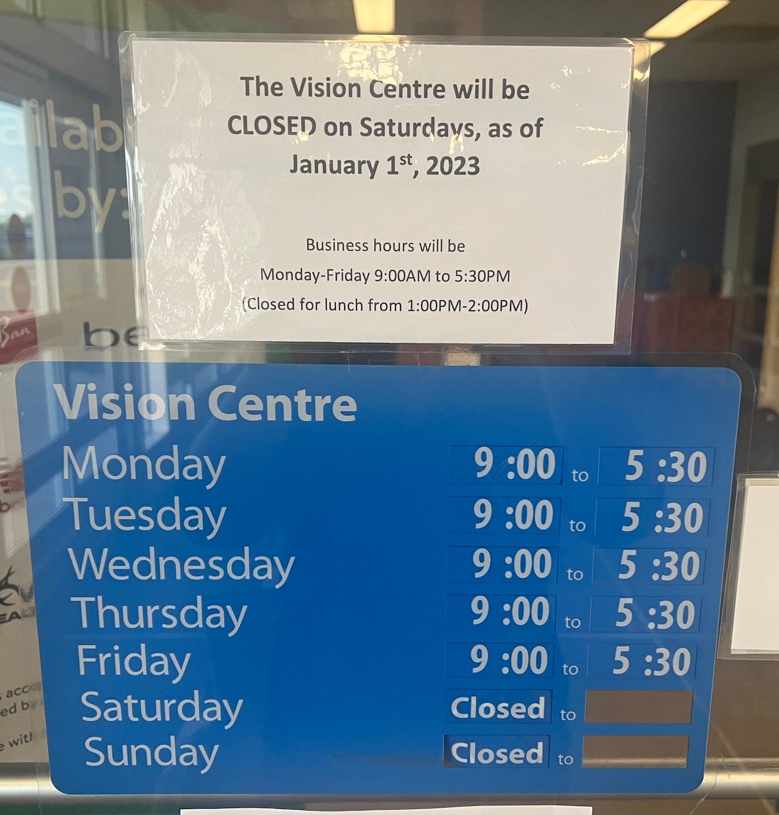 Walmart Vision Centre (photo: Michelle Eisenkirch, via Google)