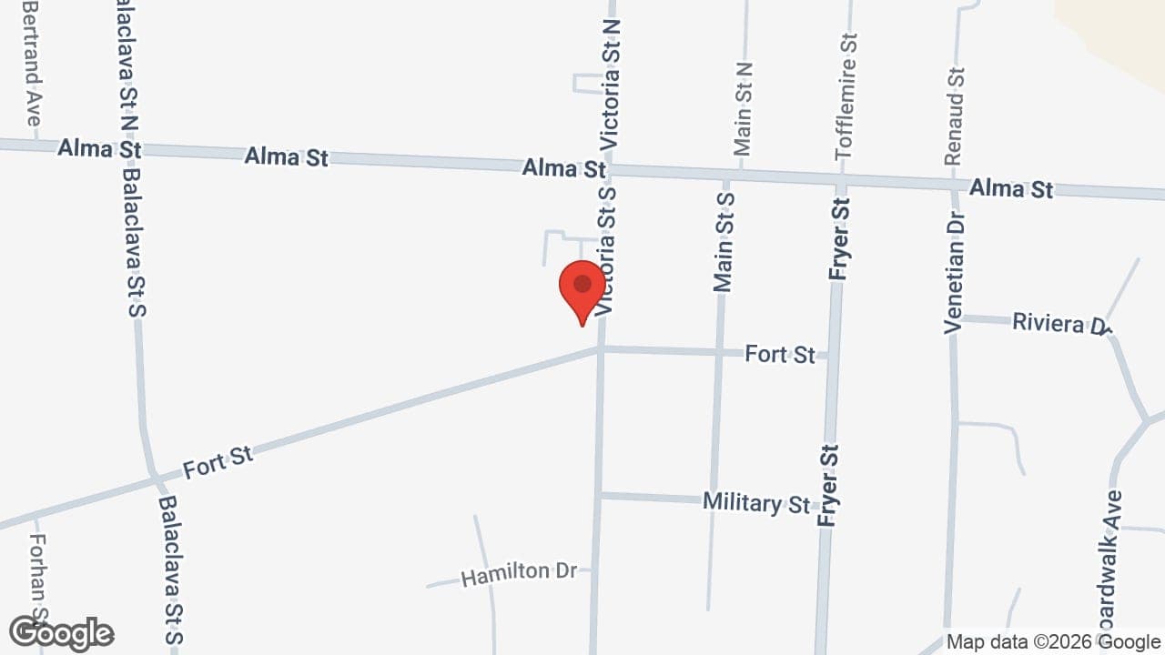 Map: Amherstburg Physical Therapy
