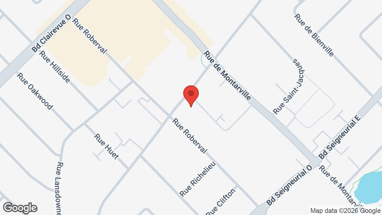 Map: Marcela Chiri Valdivia D.D. Denturologiste St-Bruno