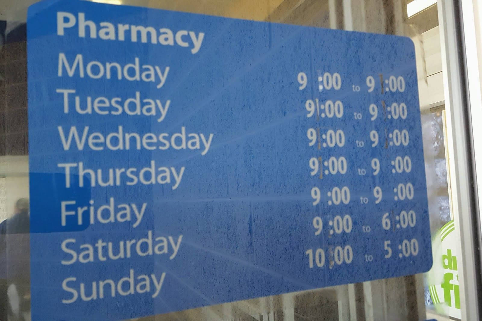 Walmart Pharmacy (photo: Ryan Marttala, via Google)