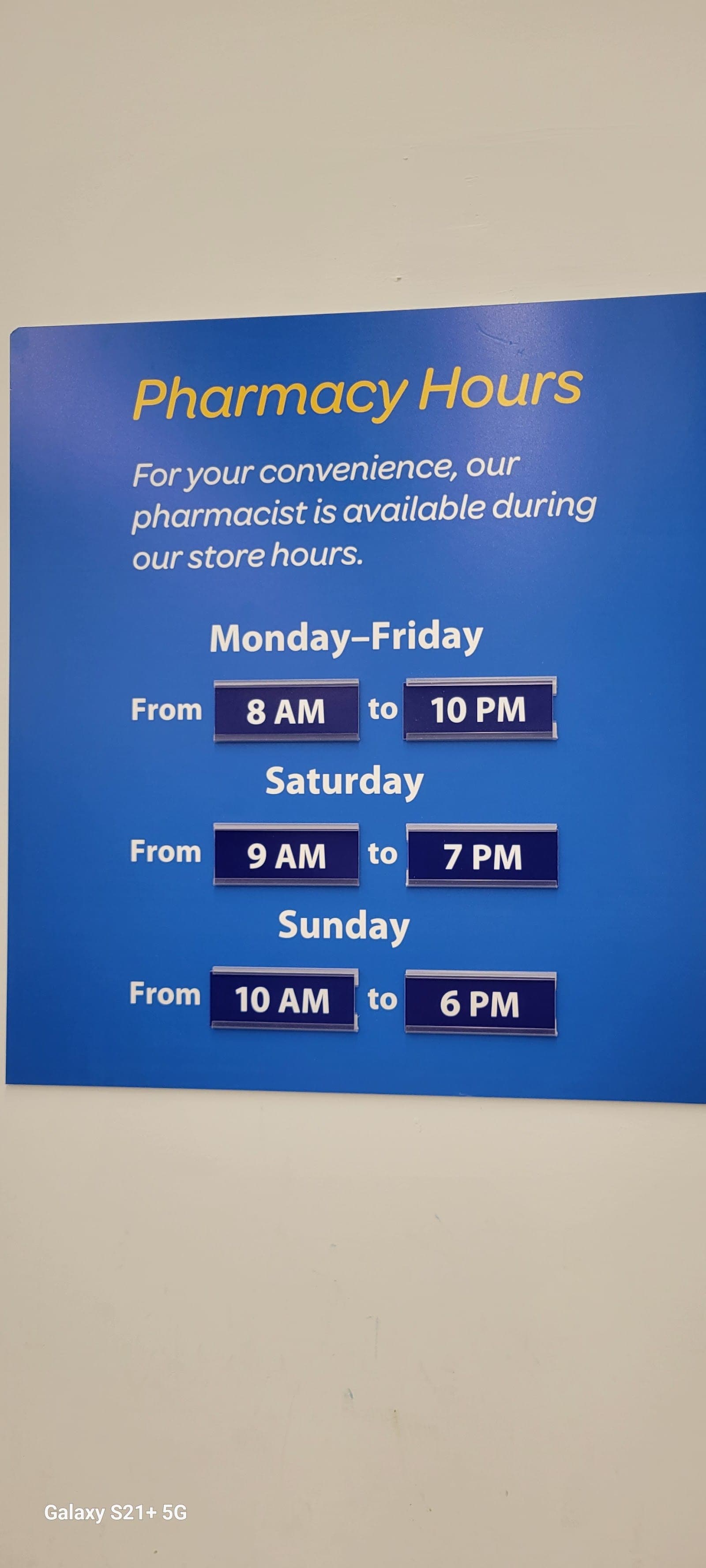 Walmart Pharmacy (photo: D. R., via Google)