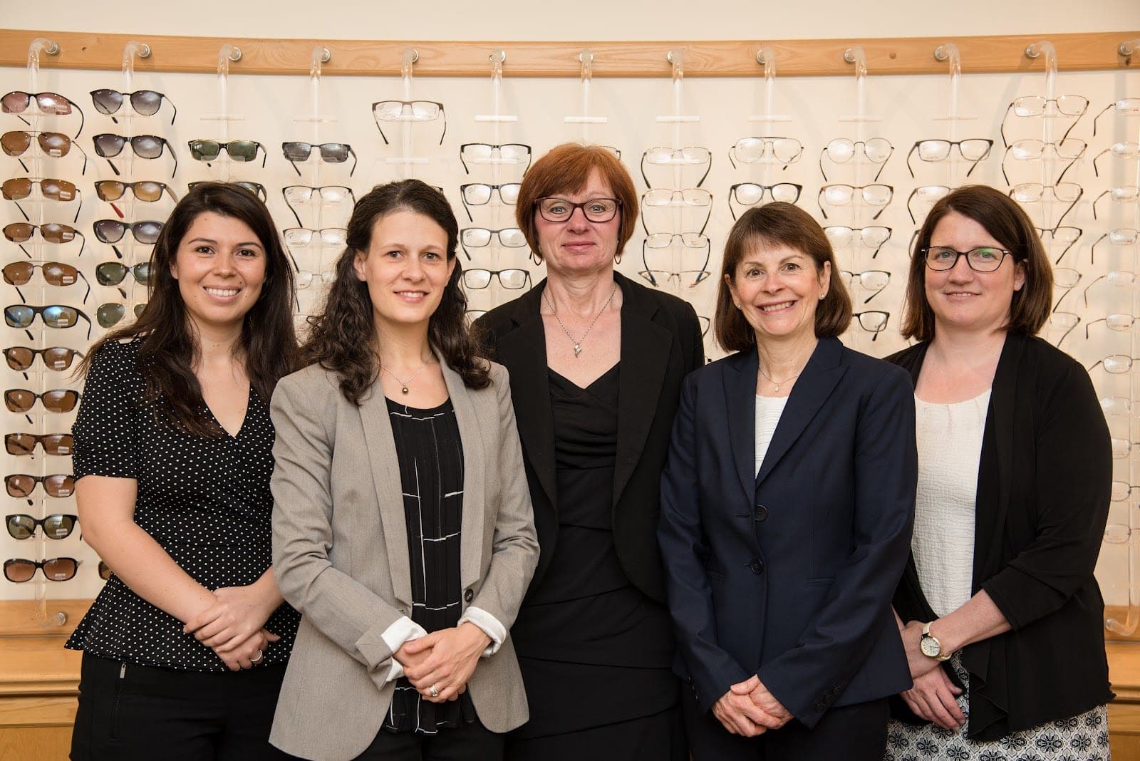 Elmira Family Eye Care: Dr. C. Barth, Dr. C. Watson, Dr. B. Steinman, & Dr. J. Vos (Dr. Carole Wilkinson, retired) (photo: Elmira Family Eye Care: Dr. C. Barth, Dr. C. Watson, Dr. B. Steinman, & Dr. J. Vos (Dr. Carole Wilkinson, retired), via Google)