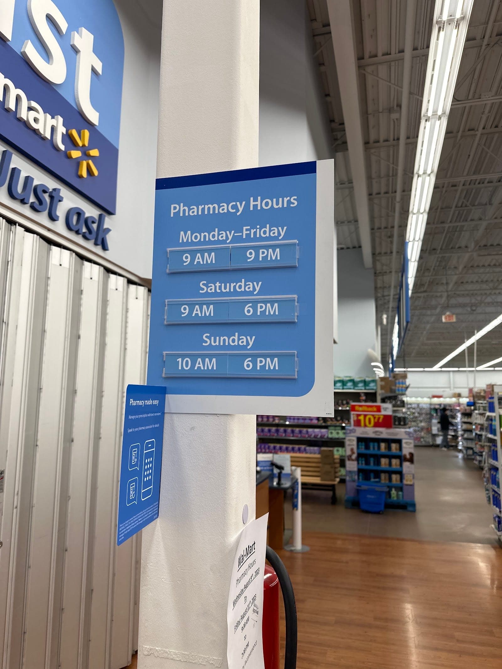 Walmart Pharmacy (photo: MIchael White, via Google)