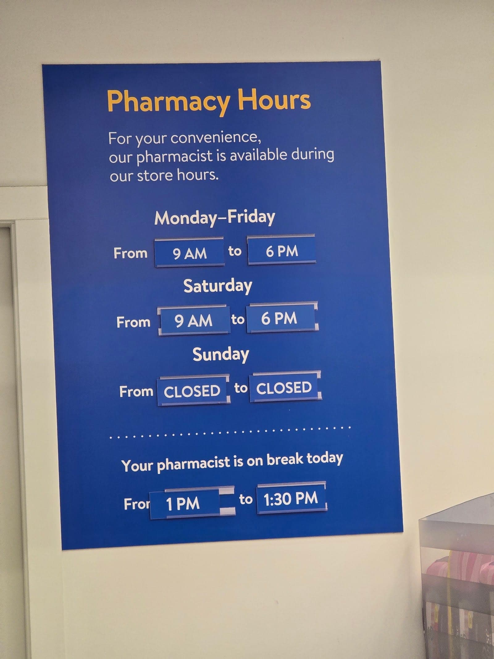 Walmart Pharmacy (photo: Simon C, via Google)