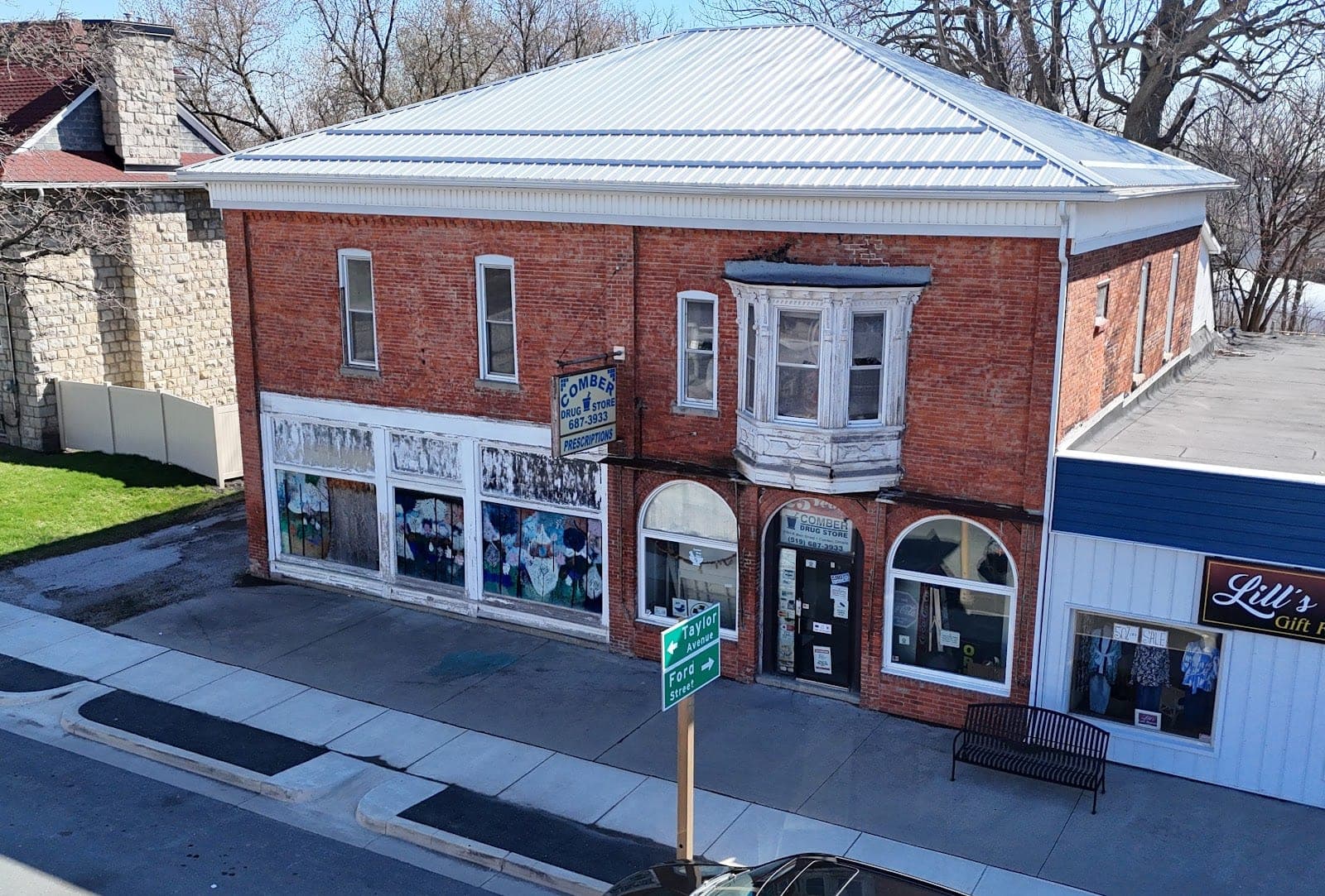Comber Drug Store (photo: Guy Daudlin, via Google)
